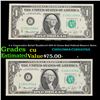 Image 1 : 5 x Consecutive Serial Numbered 1974 $1 Green Seal Federal Reserve Notes Grades CU