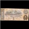Image 2 : 1864 $5 Confederate Note, T69 Grades vf+