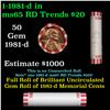 Image 1 : Shotgun Lincoln 1c roll, 1981-d 50 pcs Bank Wrapper.