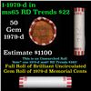 Image 1 : Shotgun Lincoln 1c roll, 1979-d 50 pcs Bank Wrapper.
