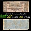 Image 1 : 1864 $10 Confederate Note, T68 Grades vf+