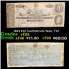 Image 1 : 1864 $20 Confederate Note, T67 Grades vf+