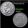 Image 1 : 1954(p) Venezuela 1 Bolivar Silver Y# 37 Grades Select+ Unc