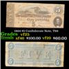 Image 1 : 1864 $5 Confederate Note, T69 Grades vf+