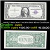 Image 1 : 1957B **Star Note** $1 Blue Seal Silver Certificate Grades Choice CU