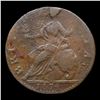 Image 3 : ***Auction Highlight*** 1774 Machin Mills 'IVS' Colonial Half Pence 1/2p Graded vf20 details By SEGS