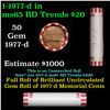 Image 1 : Shotgun Lincoln 1c roll, 1977-d 50 pcs Bank Wrapper.