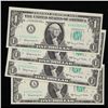 Image 2 : 4 x Consecutive Serial Numbered 1963A $1 Green Seal Federal Reserve Notes Grades CU