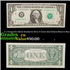 Image 1 : 2 x Consecutive Serial Numbered 1977A $1 Green Seal Federal Reserve Note Grades CU