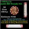 Image 1 : Shotgun Lincoln 1c roll, 1964-p 50 pcs Bank Wrapper.