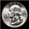 Image 2 : 1941-p Washington Quarter 25c Grades GEM Unc