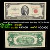 Image 1 : 1953C $2 Red Seal United States Note Key To The Series Grades Choice AU/BU Slider
