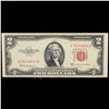 Image 2 : 1953C $2 Red Seal United States Note Key To The Series Grades Choice AU/BU Slider