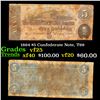 Image 1 : 1864 $5 Confederate Note, T69 Grades vf+
