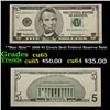 Image 1 : **Star Note** 1999 $5 Green Seal Federal Reserve Note Grades Gem CU