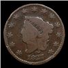 Image 2 : 1827 Coronet Head Large Cent 1c Grades f+