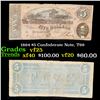 Image 1 : 1864 $5 Confederate Note, T69 Grades vf+