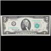 Image 2 : 1976 $2 Federal Reserve Note 1st Day of Issue, with Stamp Grades Gem CU