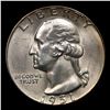 Image 2 : 1951-d Washington Quarter 25c Grades Choice+ Unc