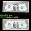 Image 1 : 4x Consecutive **Star Note** 2009 $1 Federal Reserve Notes All CU Grade! Grades Brilliant Uncirculat