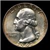 Image 2 : 1941-p Washington Quarter 25c Grades GEM+ Unc