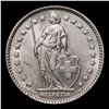 Image 2 : 1964B Switzerland 1 Franc 1f KM# 24 Grades Choice Unc