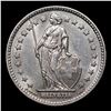 Image 2 : 1956B Switzerland 1 Franc 1f KM# 24 Grades Select+ Unc