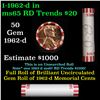 Image 1 : Shotgun Lincoln 1c roll, 1962-d 50 pcs Bank Wrapper.