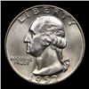 Image 2 : 1952-d Washington Quarter 25c Grades GEM Unc