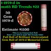 Image 1 : Shotgun Lincoln 1c roll, 1979-d 50 pcs Bank Wrapper.