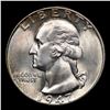 Image 2 : 1947-p Washington Quarter 25c Grades GEM+ Unc