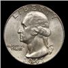 Image 2 : 1941-p Washington Quarter 25c Grades GEM Unc