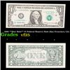 Image 1 : 1999 **Star Note** $1 Federal Reserve Note (San Francisco, CA) Grades vf+