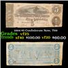 Image 1 : 1864 $5 Confederate Note, T69 Grades vf+