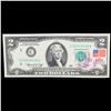 Image 2 : 1976 $2 Federal Reserve Note 1st Day of Issue, with Stamp Grades Gem CU
