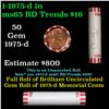 Image 1 : Shotgun Lincoln 1c roll, 1975-d 50 pcs Bank Wrapper.