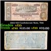Image 1 : 1864 $10 Confederate Note, T68 Grades vf+