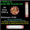 Image 1 : Shotgun Lincoln 1c roll, 1980-p 50 pcs Bank Wrapper.