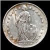 Image 2 : 1961B Switzerland 1 Franc Silver KM# 24 Grades Select Unc