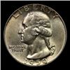 Image 2 : 1950-p Washington Quarter 25c Grades GEM Unc