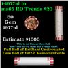 Image 1 : Shotgun Lincoln 1c roll, 1977-d 50 pcs Bank Wrapper.