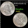Image 1 : 1957 Netherlands 1 Gulden Silver KM# 184 Grades Select Unc