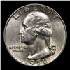 Image 2 : 1950-p Washington Quarter 25c Grades GEM Unc