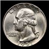 Image 2 : 1951-p Washington Quarter 25c Grades GEM+ Unc
