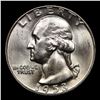 Image 2 : 1953-d Washington Quarter 25c Grades Choice+ Unc