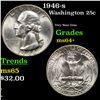 Image 1 : 1946-s Washington Quarter 25c Grades Choice+ Unc