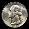 Image 2 : 1948-d Washington Quarter 25c Grades Choice+ Unc