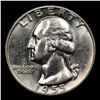 Image 2 : 1955-d Washington Quarter 25c Grades Choice+ Unc