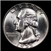 Image 2 : 1955-p Washington Quarter 25c Grades GEM++ Unc