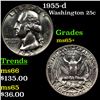 Image 1 : 1955-d Washington Quarter 25c Grades GEM+ Unc